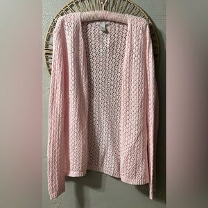 Cherokee Pink Open-Knit Sweater